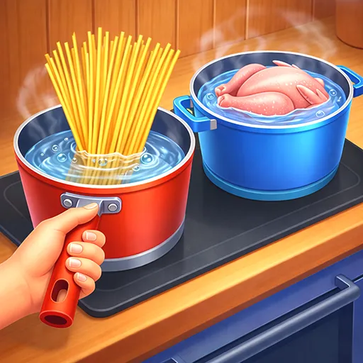 Kitchen Set Cooking Chef Sim - Games