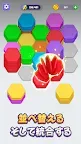 Screenshot 2: ヘクサカラーソーティングパズル