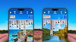 Screenshot 1: Spider Solitaire, large cards