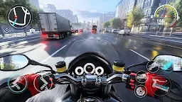 Screenshot 1: carrera de motos ir