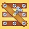 Wood Nuts & Bolts Screw Puzzle