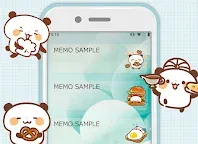 Screenshot 4: 팬더 메모장Sticky Note Panda Bread