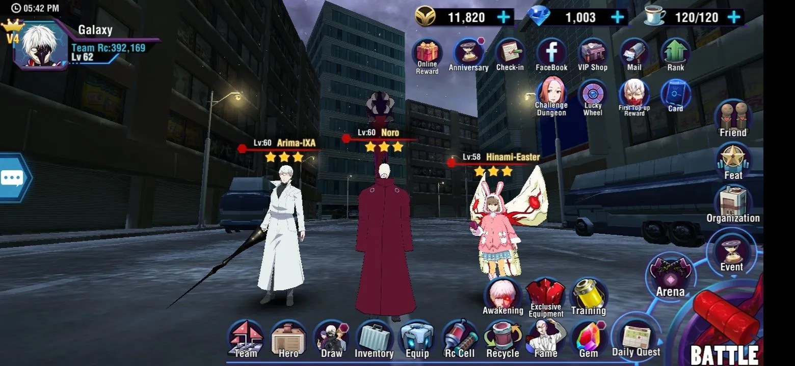 Tokyo Ghoul Dark War Ver. 1.2.14 MOD Menu APK