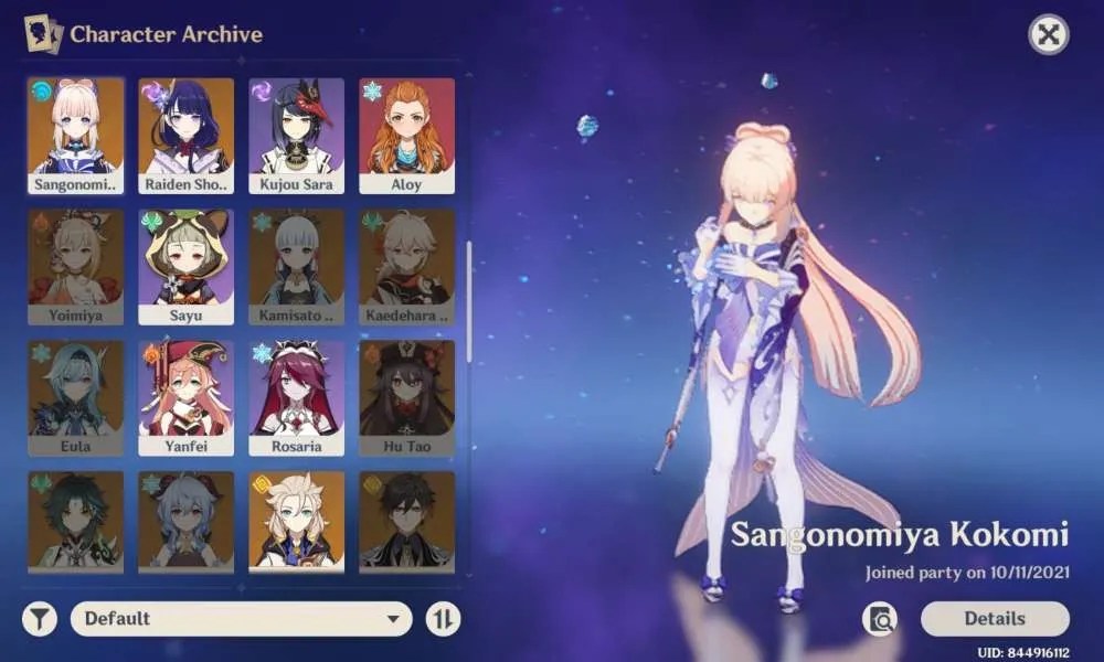 Compte Genshin Impact EU - AR 53 + Garantie Et Déjà 60 De Pity !