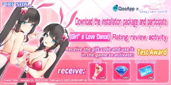💞Review on <Girl's Love Dance> to receive exclusive CBT giftpack!
