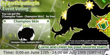 ⚽️「World Cup voting event」Vote to get Champion Team - Champion Skin!