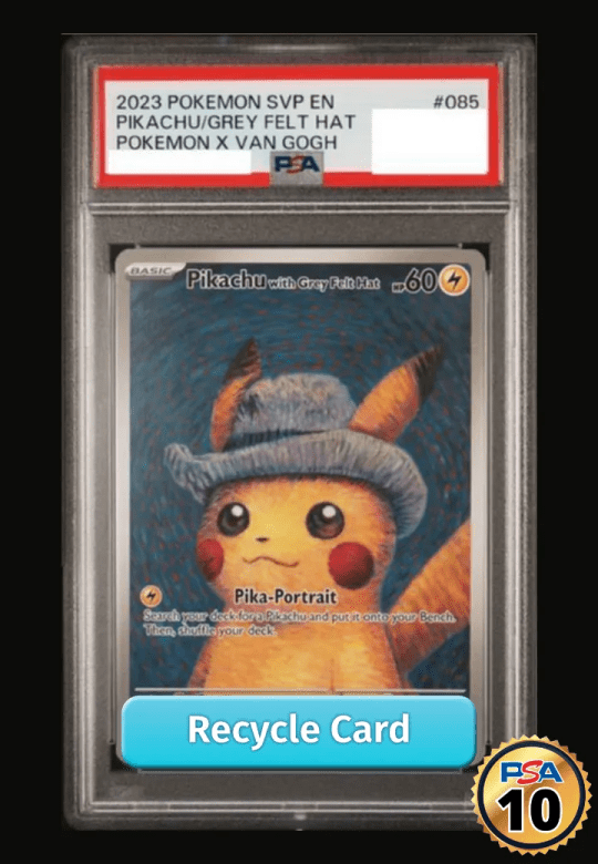 Pikachu with Grey Felt Hat: PROMO [SVP EN 085](SVP EN Promotional cards “Van gogh exhibition” )[English Ver.]