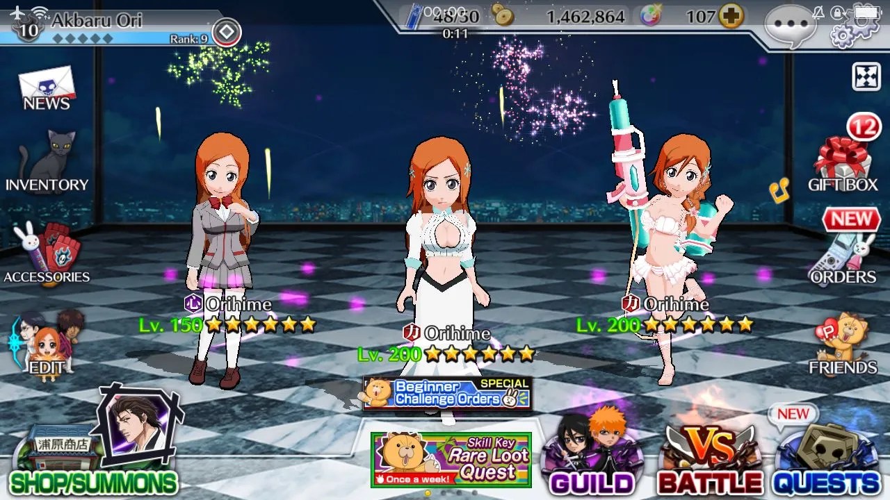 ORIHIME (SAGA FULLBRINGER - GAMEPLAY) BLEACH BRAVE SOULS) 