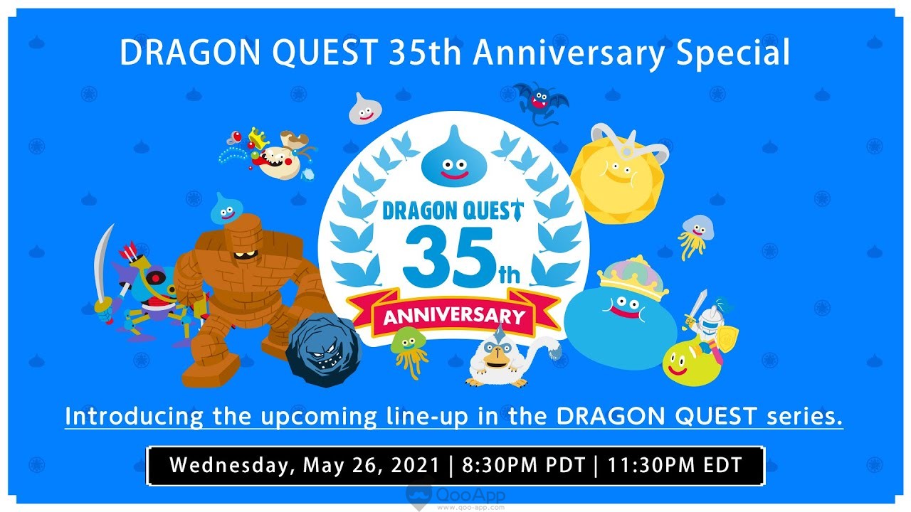  “Dragon Quest” 35th Anniversary Live Stream Airs on May 26