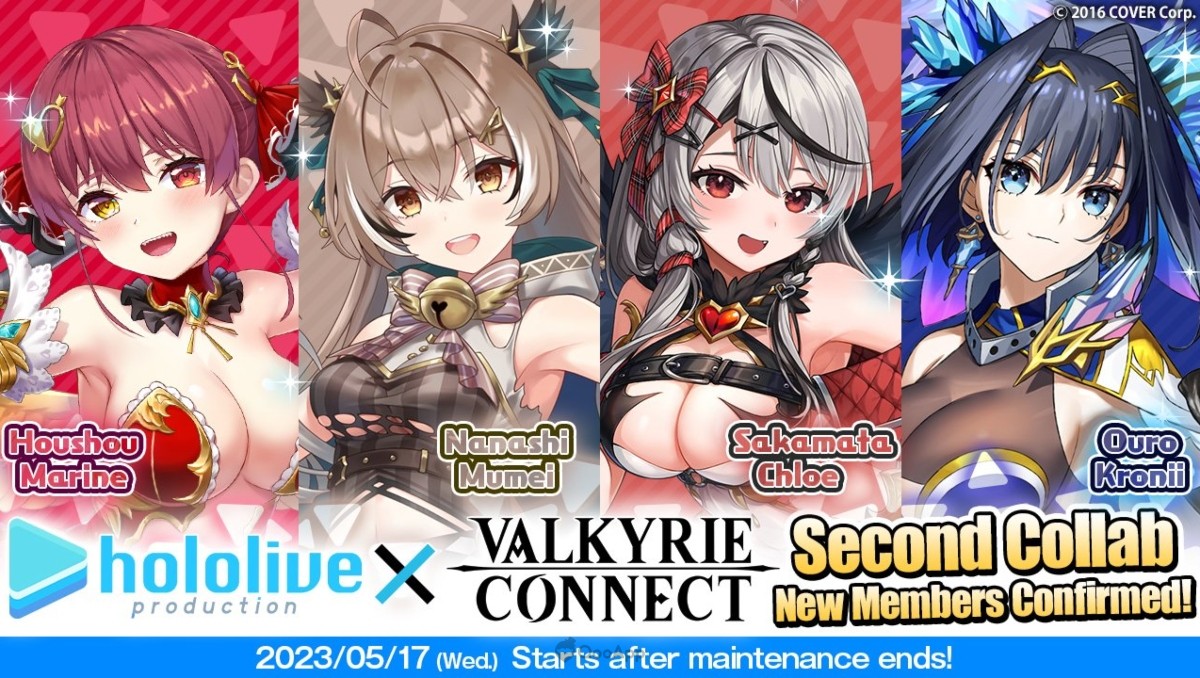 Valkyrie Connect x Hololive 2nd Collab Begins on May 17