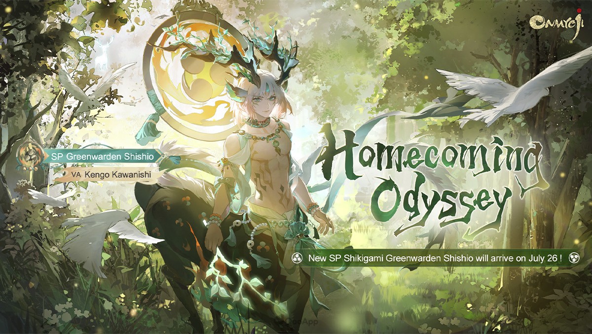 Onmyoji's “Homecoming Odyssey“ Event Features New SP Greenwarden Shishio from July 26