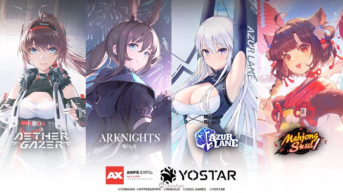 Yostar Games Anime Expo 2023 Lineup Includes Arknights, Azur Lane, Mahjong Soul, and Aether Gazer