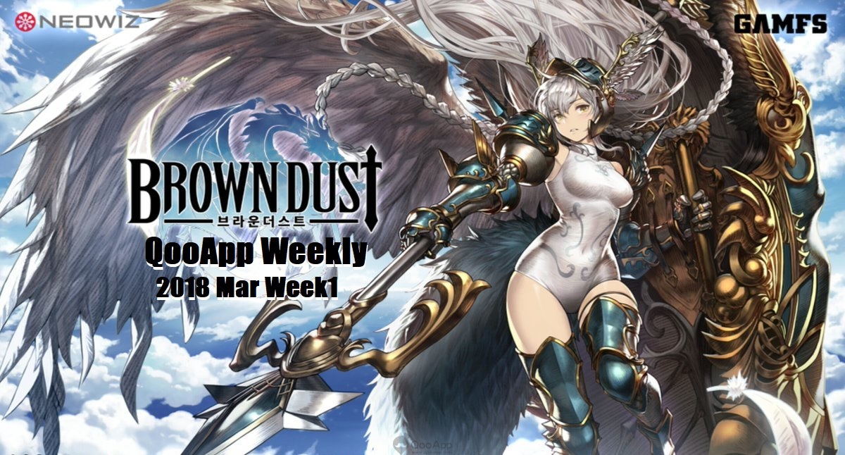2018年3月第1週：足球天才，食之契約，Brown Dust