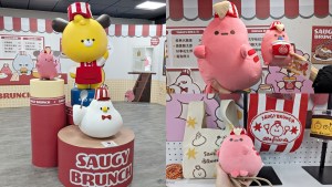 dtto friends主題快閃店《SAUGY BRUNCH》2月25日重返台北登陸西門地下市！腸太郎40公分大玩偶全新登場！