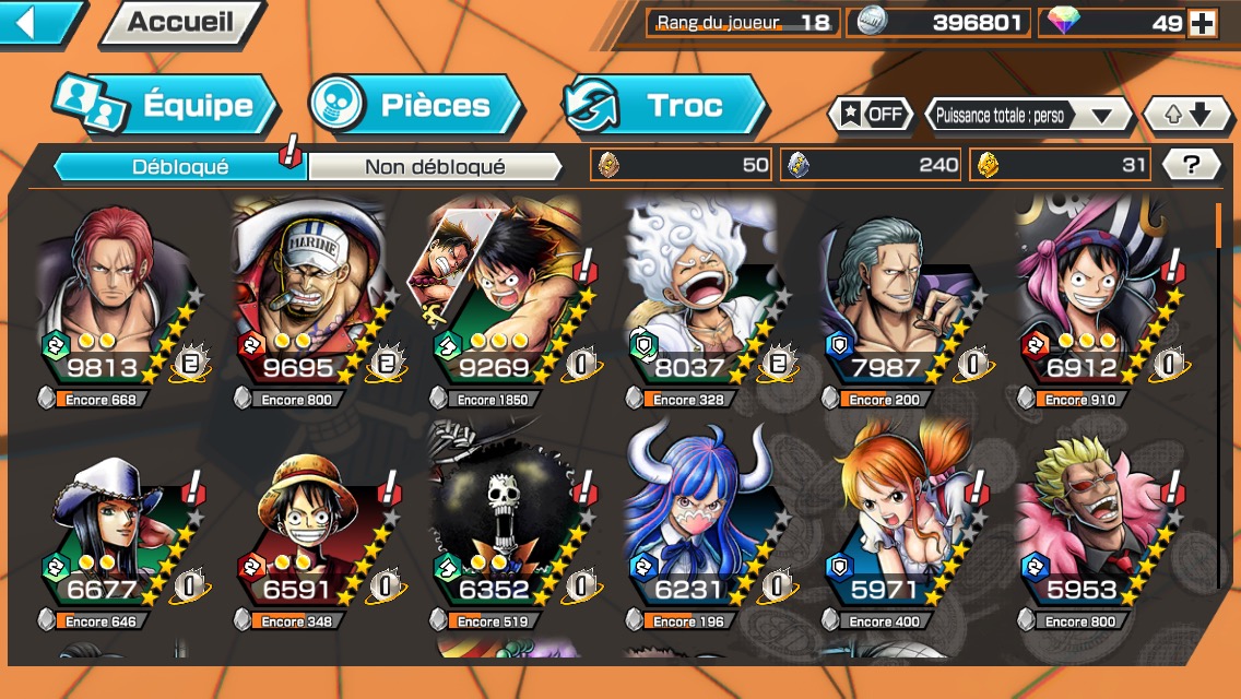 Characters, ONE PIECE Bounty Rush